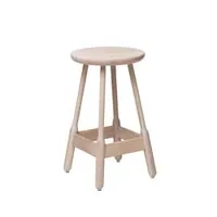 tabouret haut - albert bar stool blanc chêne huilé l 38 x p 38 x h 65 cm