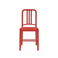 chaise - 111 navy chair rouge polypropylène recyclé, fibre de verre