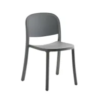 chaise - 1 inch reclaimed gris polypropylène recyclé, fibre de bois