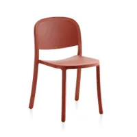 chaise - 1 inch reclaimed orange polypropylène recyclé, fibre de bois