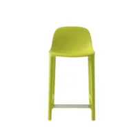 tabouret haut - broom stool vert polypropylène et sciure de bois recyclés l 43 x p 41 x h 85 cm, assise 61 cm