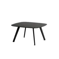 table basse - solapa fenix 60x60 noir plateau fenix® mat, pieds fibre de verre et polypropylène l 60 x p 60 x h 30 cm