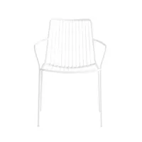 petit fauteuil - nolita 3656 blanc acier finition époxy