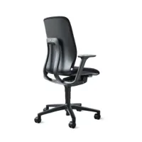 fauteuil de bureau - at dossier mi-haut noir tissu racer, polyamide armé fibre  de verre, polypropylène