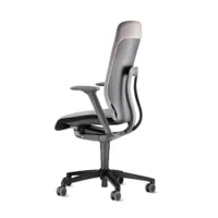 fauteuil de bureau - at dossier haut gris 20 tissu nova, polyamide armé fibre  de verre, polypropylène