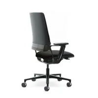 fauteuil de bureau - connex2 noir tissu chicago, polypropylène, aluminium noir