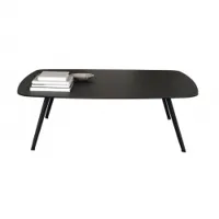 table basse - solapa fenix 120x120 noir plateau fenix® mat, pieds fibre de verre et polypropylène l 120 x p 120 x h 36 cm