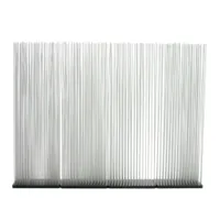 objet insolite & décoratif - paravent sticks blanc base caoutchouc noir, tiges en fibre de verre l 60cm x p 30cm x h 180cm