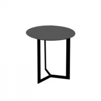 table d'appoint guéridon - kabi h 50 graphite ø 50 cm, h 48 cm
