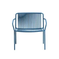 fauteuil extérieur - tribeca 3669 bleu acier finition époxy, pvc