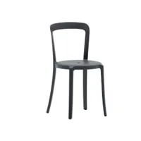 chaise - on & on noir l 40,4 x p 45,1 x h 78,5 cm, assise h 50 cm  pet recyclé