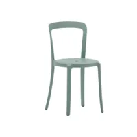 chaise - on & on bleu clair l 40,4 x p 45,1 x h 78,5 cm, assise h 50 cm  pet recyclé