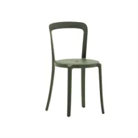 chaise - on & on l 40,4 x p 45,1 x h 78,5 cm, assise h 50 cm  pet recyclé  vert forêt