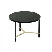 table basse - cookies circle m ø 49 x h 45 cm marbre verde alpi