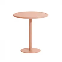 table et table basse extérieur - week-end ronde rose