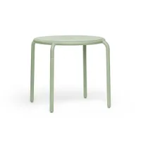 table et table basse extérieur - toní bistreau vert brouillard ø 80 x h 76 cm