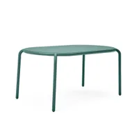 table et table basse extérieur - toní tavolo 6 personnes vert pin l 160 x p 90 x h 76 cm