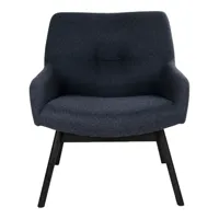 chaise longue en tissu avec pieds noirs house nordic london lounge