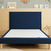 tediber - l'incroyable tête de lit en tissu bleu  -livraison et retours gratuits - 100 nuits d'essai -  marque française