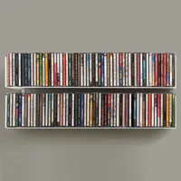 étagère range cd ucd - lot de 2 - 60 cm - teebooks