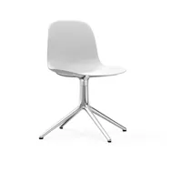 chaise de bureau pivotante blanche swivel norman copenhagen blanc - normann copenhage