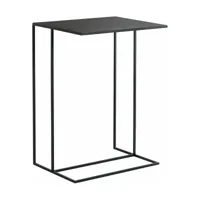 table d'appoint rectangulaire en métal noir sider - custom form
