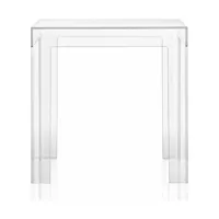 table basse design transparente jolly - kartell