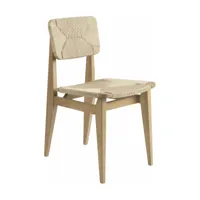 chaise en papier tissé et bois de chêne naturel c-chair - gubi
