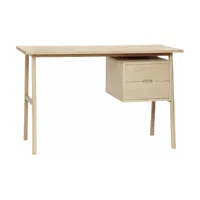 bureau avec 2 tiroirs en chêne clair - hübsch