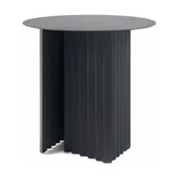 table basse ronde noire s en acier plec - rs barcelona
