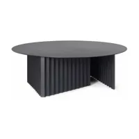 table basse ronde noire l en acier plec - rs barcelona