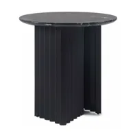 table basse ronde noire s en marbre plec - rs barcelona