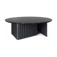 table basse ronde noire l en marbre plec - rs barcelona
