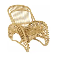 fauteuil en canne de rotin naturelle boucle - kok