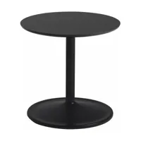 table d'appoint aluminium noir d 48 x h 40 cm soft - muuto