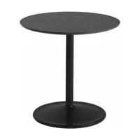 table d'appoint aluminium noir d 41 x h 40 cm soft - muuto