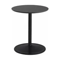 table d'appoint aluminium noir d 41 x h 48 cm soft - muuto