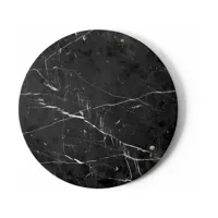 plateau en marbre noir pour la table d'appoint androgyne - audo