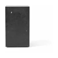 table d'appoint en marbre noir 51 x 30 cm plinth tall - audo