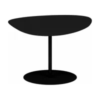 table basse en acier mat noir mat 39 cm galet 02 - matière grise