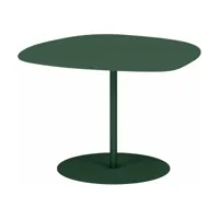 table basse en acier mat olive 37 cm galet 03 - matière grise