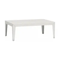 table basse rectangulaire blanche zef - matière grise