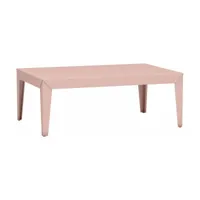 table basse rectangulaire baby pink zef - matière grise