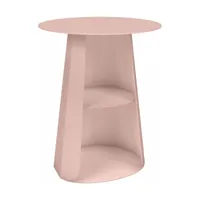 table de chevet en acier baby pink 39 cm ankara - matière grise