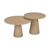 2 tables gigognes sable ankara - matière grise
