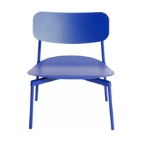 fauteuil de jardin en métal bleu fromme - petite friture