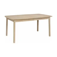 table ellipse rectangulaire en frêne blond 160 x 102 cm verona - hans k
