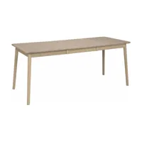 table rectangulaire en frêne blond 127 x 75 cm zigzag - hans k