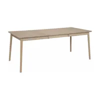 table rectangulaire en frêne blond 140 x 90 cm zigzag - hans k