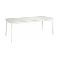 table rectangulaire en bouleau blanc 140 x 90 cm zigzag - hans k